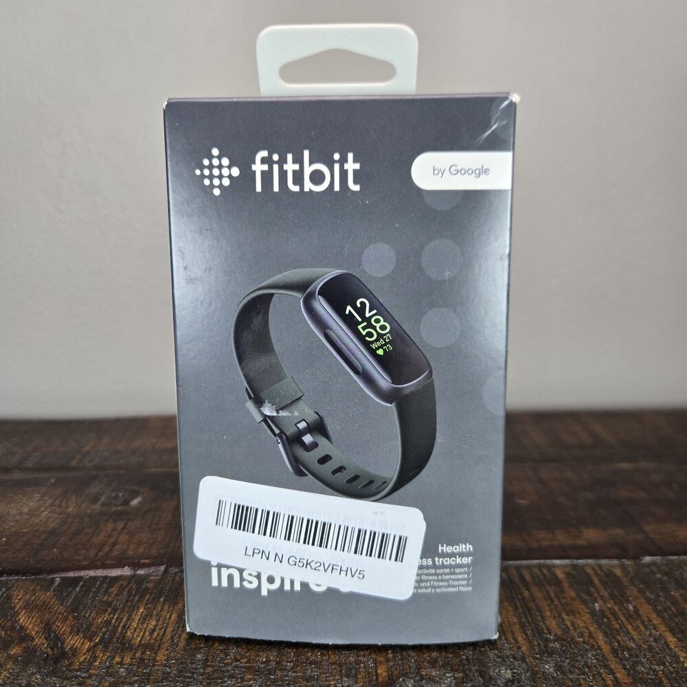 Fitbit Inspire 3 Heart Rate Monitor Health & Fitness Tracker Black Midnight